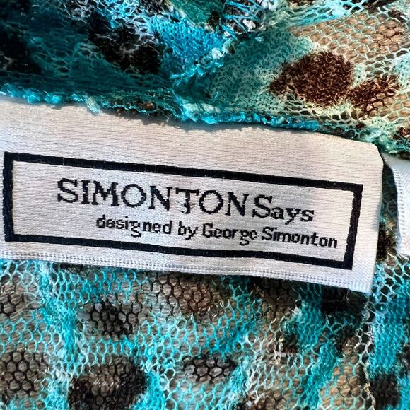 George Simonton Says Animal Print Spotted Lace Cardigan Womens Sz. 1X Leopard - Picture 3 of 10